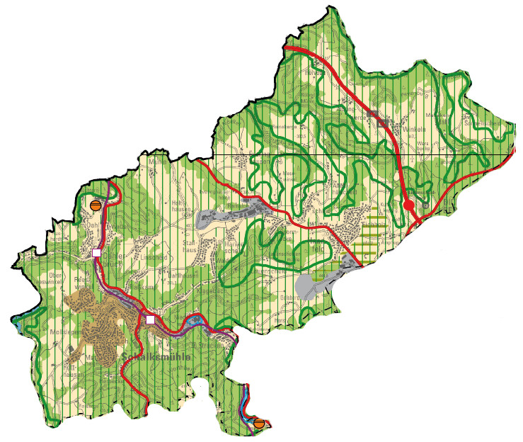 Regionalplan Übersichtksarte Regionalplan Schalksmühle