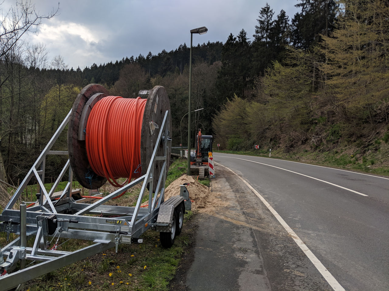 Glasfaserausbau
